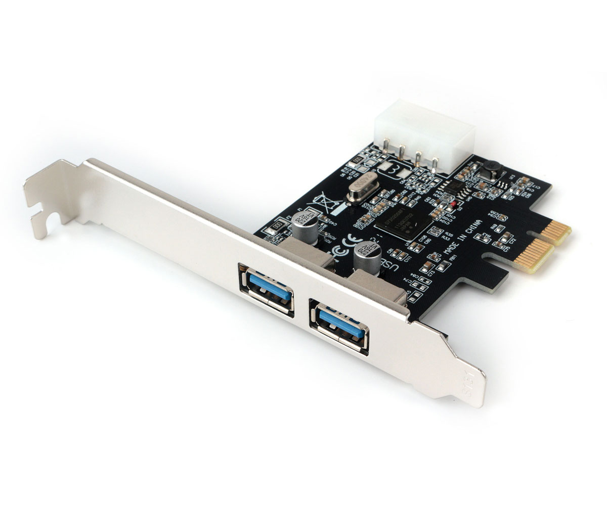 Контроллер USB 3.1 Gembird SPCR-01, 2xUSB 3.1, 1xMolex, PCI-E (SPCR-01)