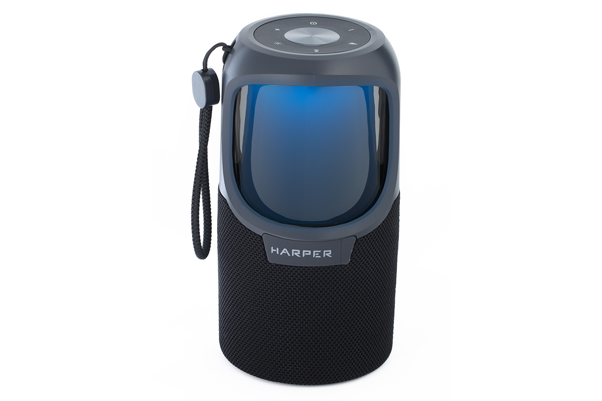 

Портативная акустика HARPER Magic Flame PSL-021, 10 Вт, AUX, microSD, Bluetooth, подсветка, черный, Magic Flame PSL-021