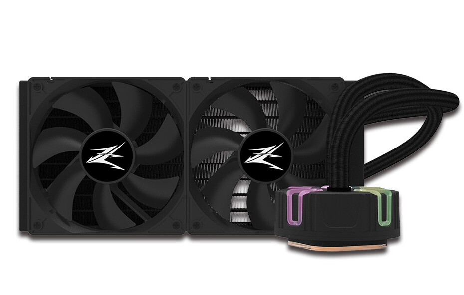 

Жидкостное охлаждение Zalman Reserator5 Z24 для Socket 115x/2066/1200/AM4/AM3/AM3+/FM1/AM2+/FM2/FM2+, 2x120мм, ARGB (Reserator5 Z24 Black), Reserator5 Z24