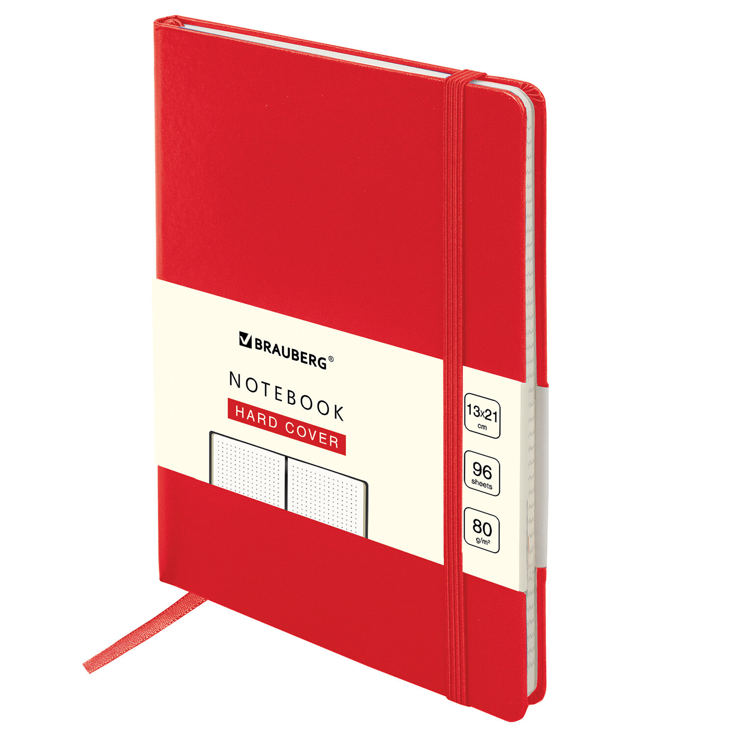 

Блокнот BRAUBERG Ultra, A5, в точку, 96 листов, красный (113042)