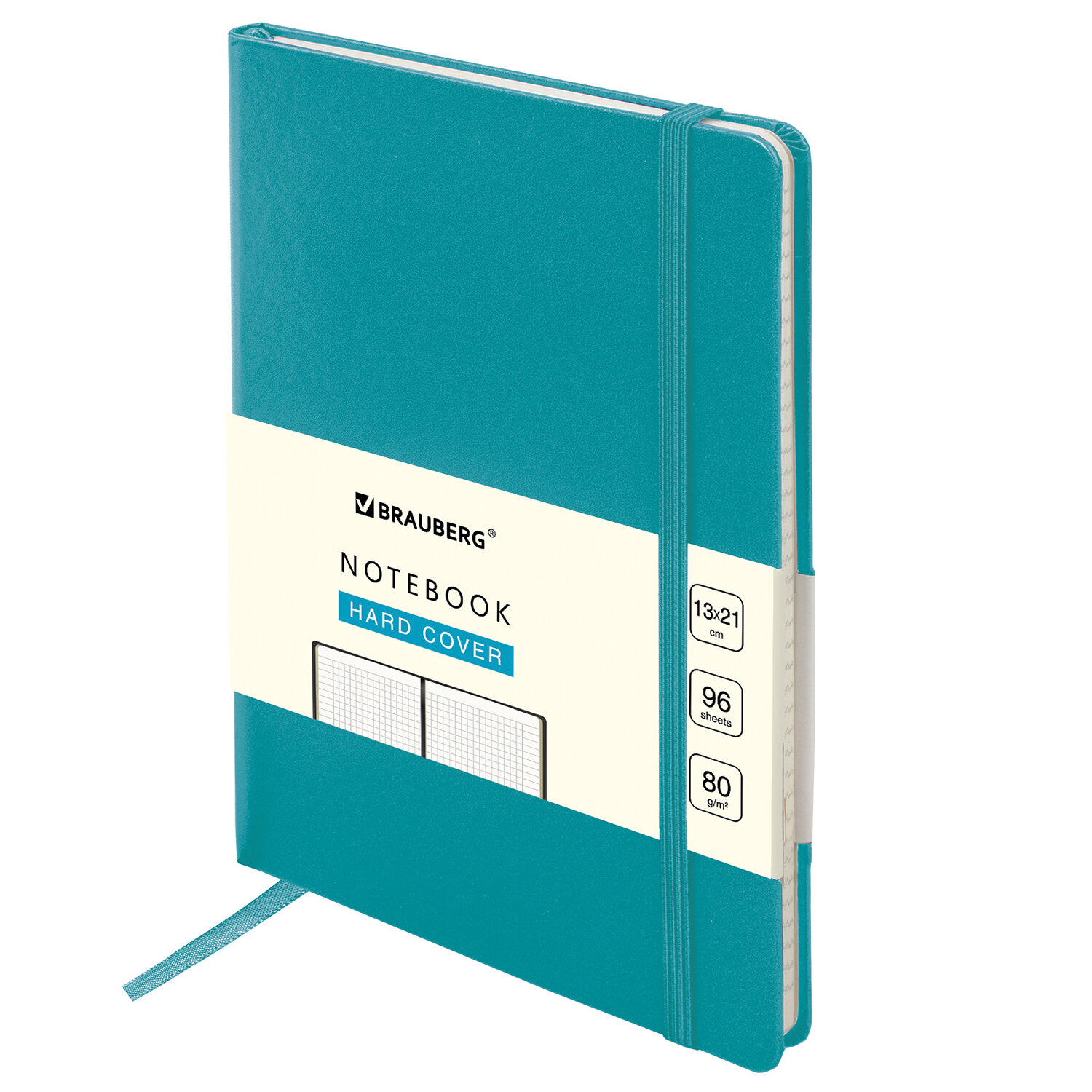

Блокнот BRAUBERG Ultra, A5, клетка, 96 листов, бирюзовый (113039)