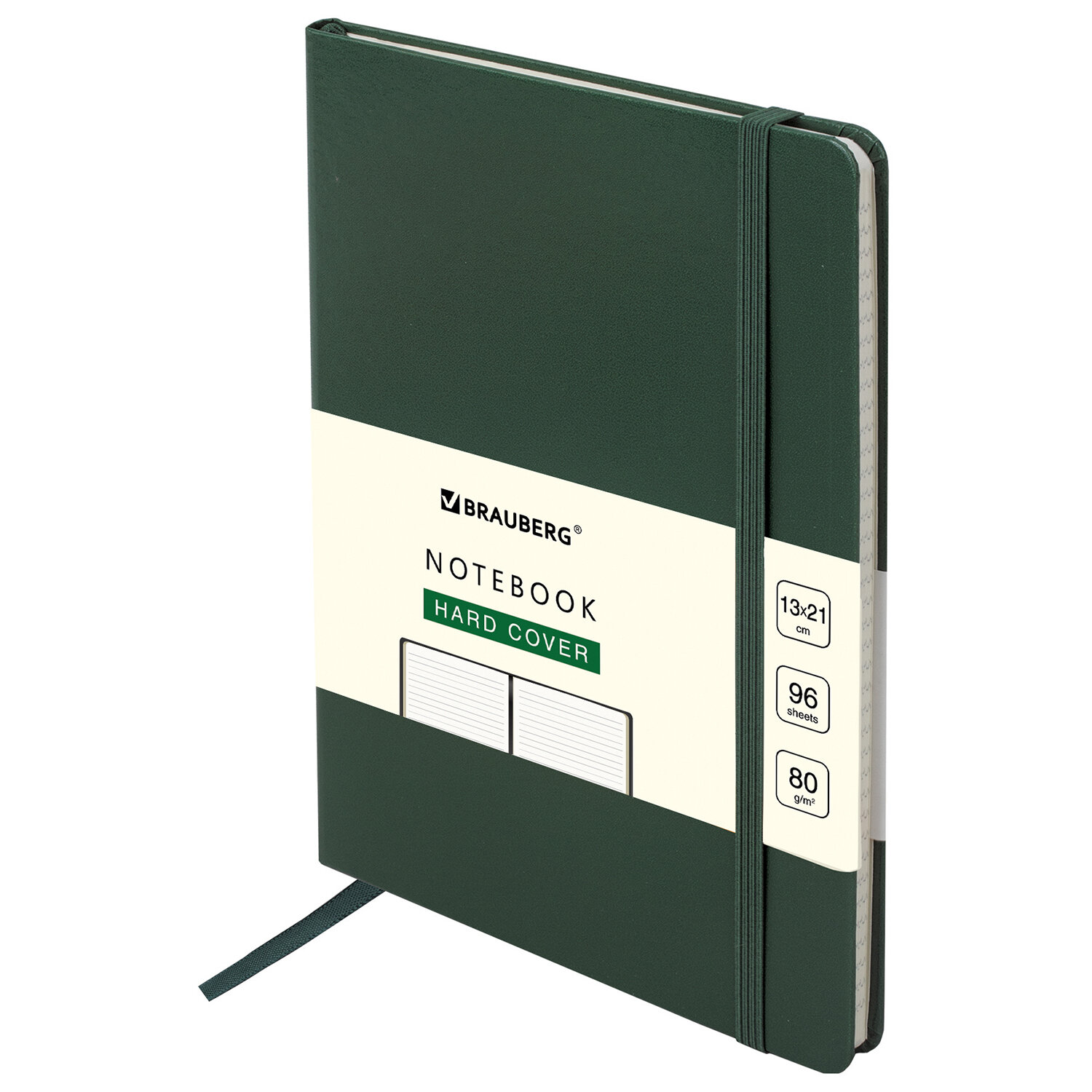 

Блокнот BRAUBERG Ultra, A5, линейка, 96 листов, темно-зеленый (113047)