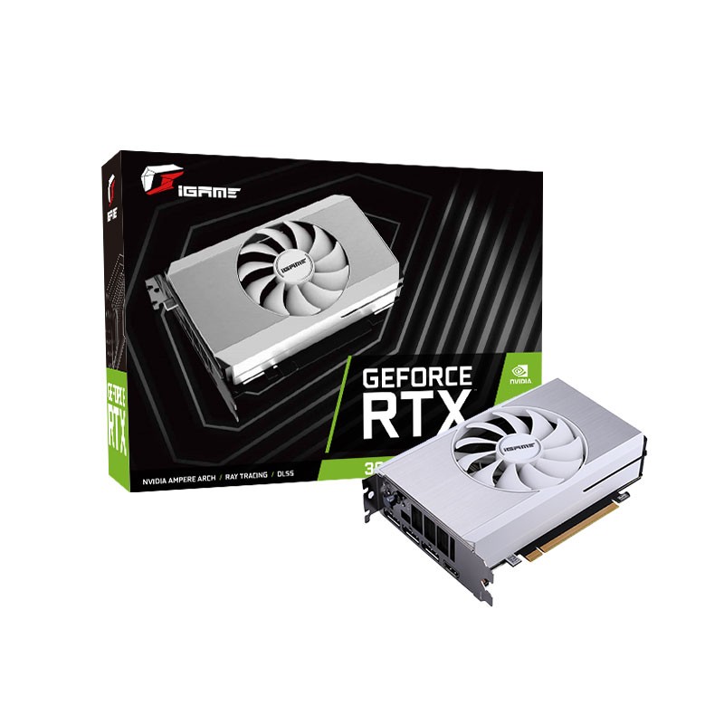 

Видеокарта Colorful NVIDIA GeForce RTX 3060 iGame Mini OC, 12Gb DDR6, 192 бит, PCI-E, HDMI, 3DP, Retail (RTX 3060 Mini OC 12G L-V LHR), iGame Mini OC