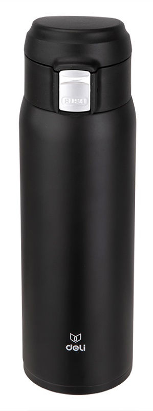 

Термос Deli 17656Black, 480мл, корпус сталь/колба сталь, черный (17656BLACK), 17656Black