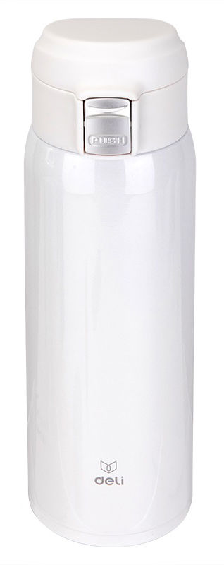 

Термос Deli 17656white, 480мл, корпус сталь/колба сталь, белый (17656WHITE), 17656white