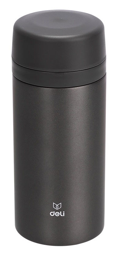 

Термос Deli 17657dk-gray, 420 мл, корпус сталь/колба сталь, темно-серый (17657DK-GRAY), 17657dk-gray