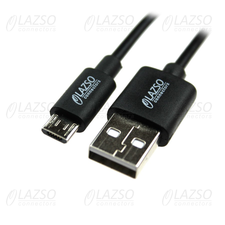 

Кабель Micro USB 2.0(Bm)-USB 2.0(Am), 2A, 1.2м, черный LAZSO (WU-205C), 0