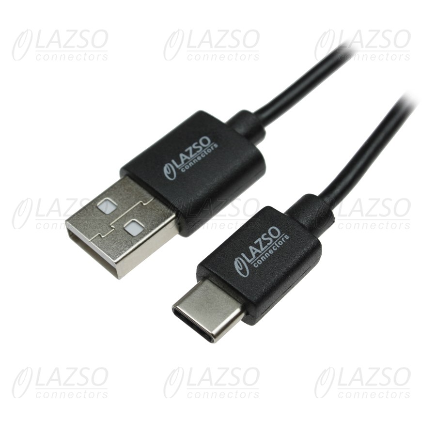 

Кабель USB 2.0(Am)-USB Type-C(m), 1.2м, черный LAZSO (WU-206C), 0