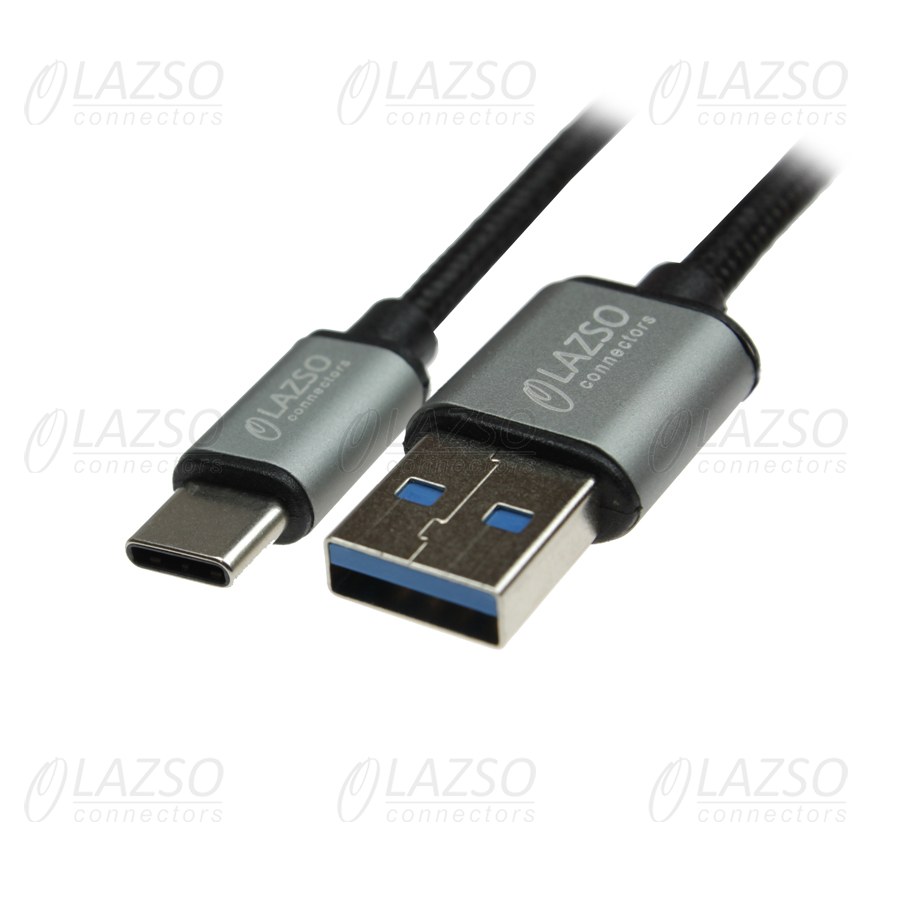 

Кабель USB 2.0(Am)-USB Type-C(m), 1.2м, черный LAZSO (WU-306)