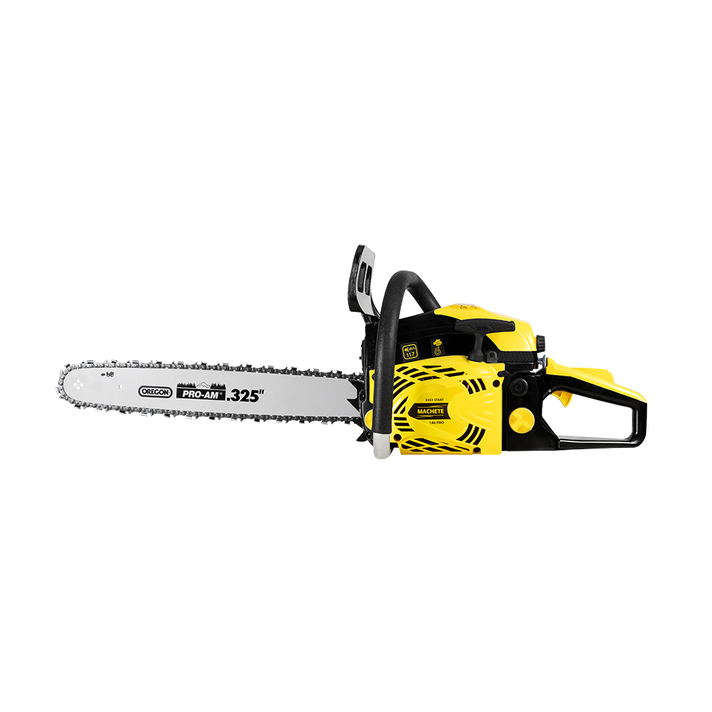 

Бензопила FoxWeld MACHETE 146 PRO, 2.3Вт, 3.2 л.с., бензиновая, шина 45см, шаг 0.325 дюйма, емкость топливного бака 520мл (7201), MACHETE 146 PRO