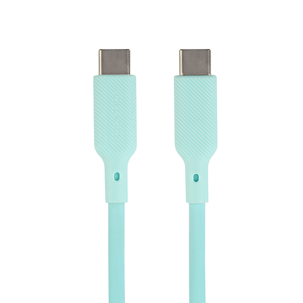 

Кабель USB Type-C-USB Type-C, 3A, 1м, голубой QUMO (32967)
