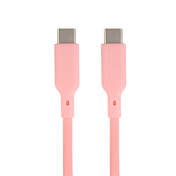 

Кабель USB Type-C-USB Type-C, 3A, 1м, розовый QUMO (32966)