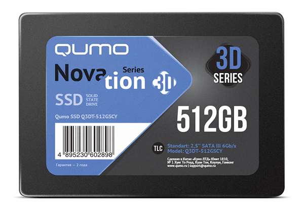 SSD Qumo Novation 512Gb SATA3 (Q3DT-512GSCY)