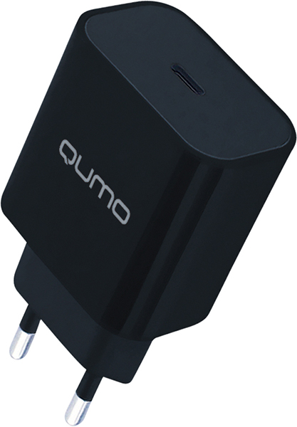Сетевое зарядное устройство Qumo Energy light (Charger 0050) 20W, USB type-C, PD, 3A, черный (32874)
