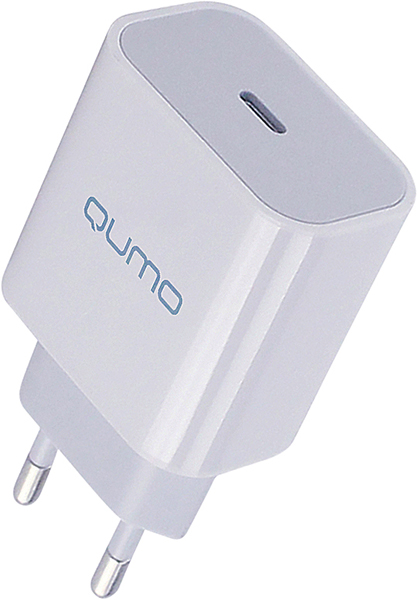Сетевое зарядное устройство Qumo Energy light (Charger 0051) 20W, USB type-C, PD, 3A, белый (32845)