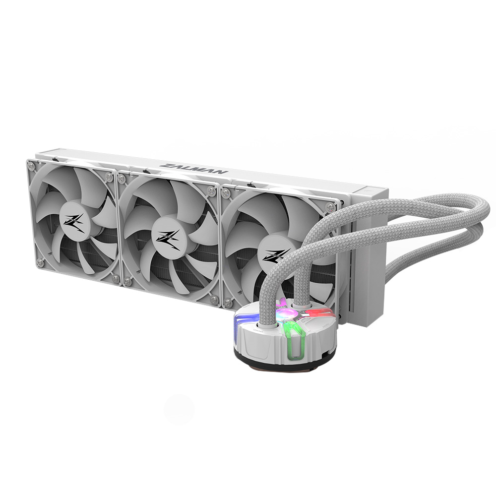 

Жидкостное охлаждение Zalman Reserator5 Z36 для Socket 115x/2066/2011/2011-3/1200/AM4/AM3/AM3+/FM1/FM2/FM2+, 3x120мм, ARGB (Zalman Reserator5 Z36 White), Reserator5 Z36