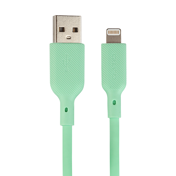 

Кабель USB-Lightning 8-pin, MFi, 2.4A, 1м, зеленый Qumo MFI С48 (32993)