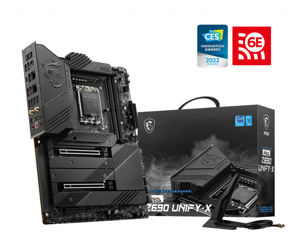 

Материнская плата MSI MEG Z690 UNIFY-X, Socket1700, Intel Z690, 2xDDR5 DIMM, 2PCI-Ex16, 6SATA3, 7.1-ch, 2x2.5GLAN, 7 USB 3.2, 1 USB Type-C, ATX, Retail, MEG Z690 UNIFY-X