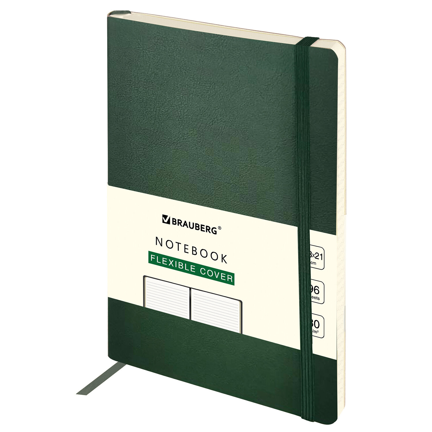 

Блокнот BRAUBERG Ultra, A5, линейка, 96 листов, темно-зеленый (113019)
