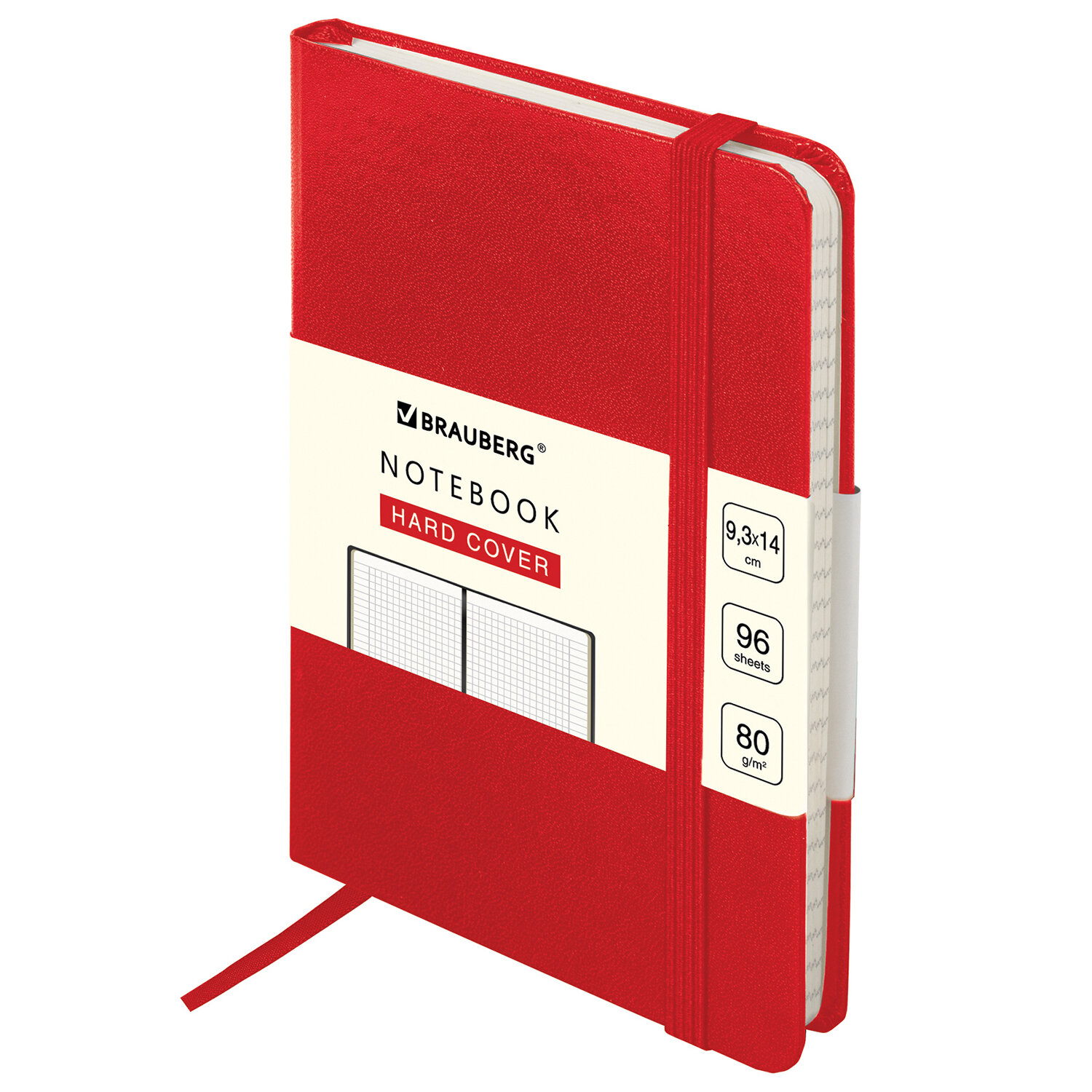 

Блокнот BRAUBERG Ultra, A6, клетка, 96 листов, красный (113054), 0