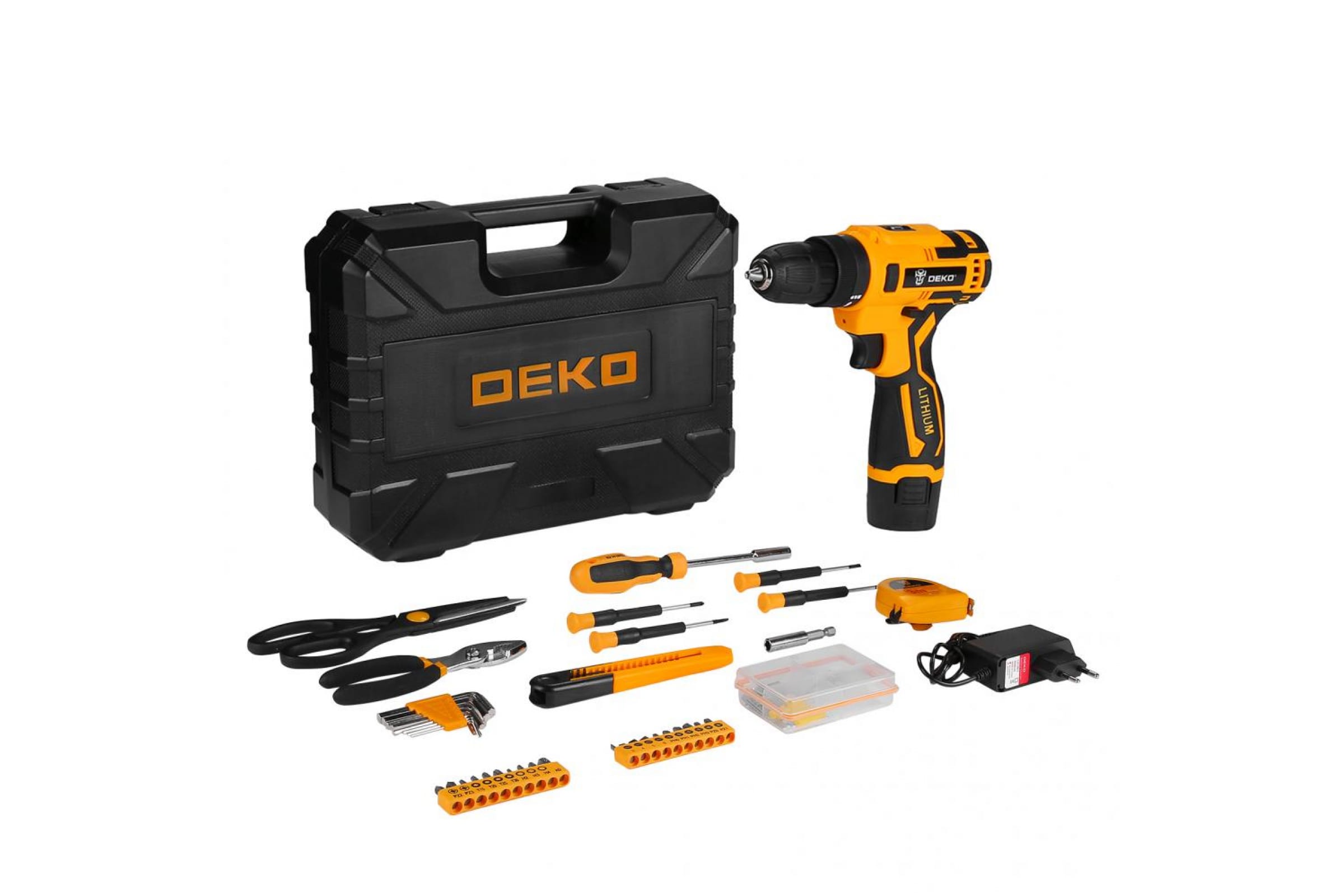 

Дрель-шуруповерт DEKO Banger 12V, аккумуляторный, 26 Н·м, 700 об/мин, 12V, 2 А·ч, Li-Ion, быстрозажимной патрон, Жесткий кейс, 2.23кг (063-4167), Banger 12V