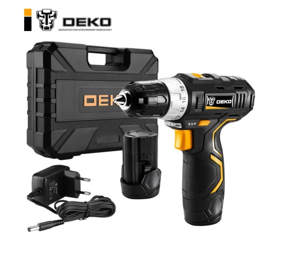 Дрель-шуруповерт DEKO GCD12DU3 SET 3 (063-4097)