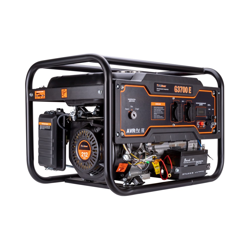 

Электрогенератор FoxWeld Expert G3700 E, однофазный, синхронный, бензиновый, 7 л.с., 3.3кВт, 2xEURO 16A (7244), Expert G3700 E