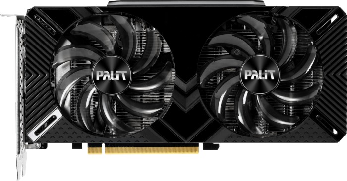 

Видеокарта Palit NVIDIA GeForce RTX 2060 Dual, 12Gb DDR6, 192 бит, PCI-E, DVI, HDMI, DP, Retail (NE62060018K9-1160C), Dual