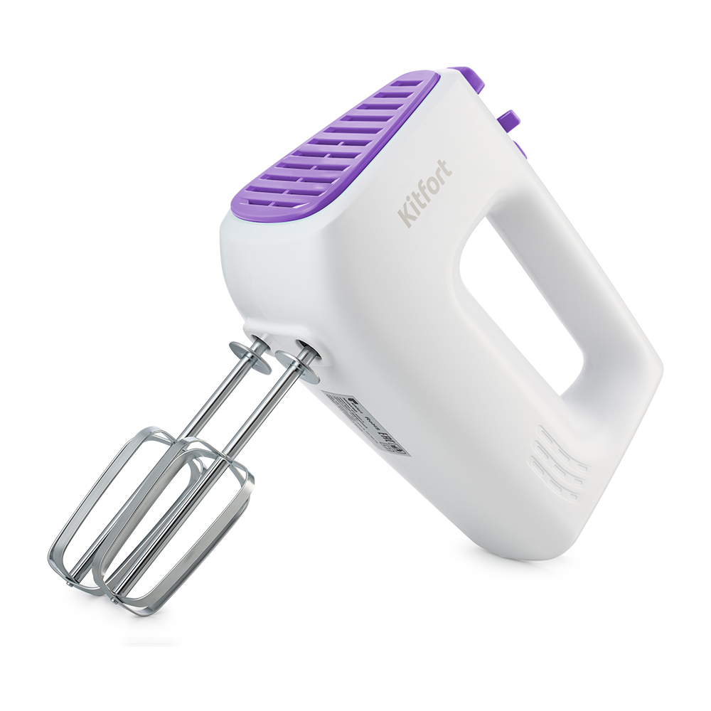 

Миксер ручной Kitfort КТ-3067-1 400 Вт, белый/фиолетовый (1613646), КТ-3067-1