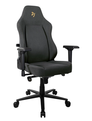 Кресло игровое Arozzi Primo Woven Fabric, черный/золотой