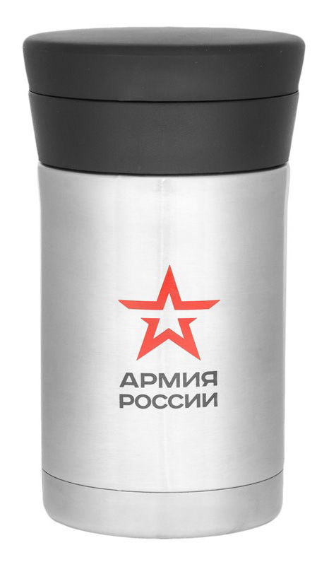 

Термос THERMOS Армия России Полевой, 500мл, корпус сталь/колба сталь, ложка, стальной/черный (646279), Полевой