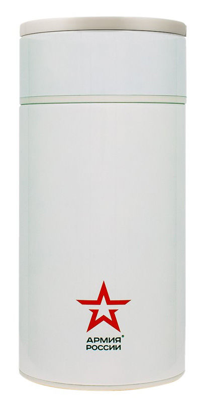 

Термос для еды THERMOS Армия России Арктический , 1л, корпус сталь/колба сталь, ложка, белый (643124), Арктический