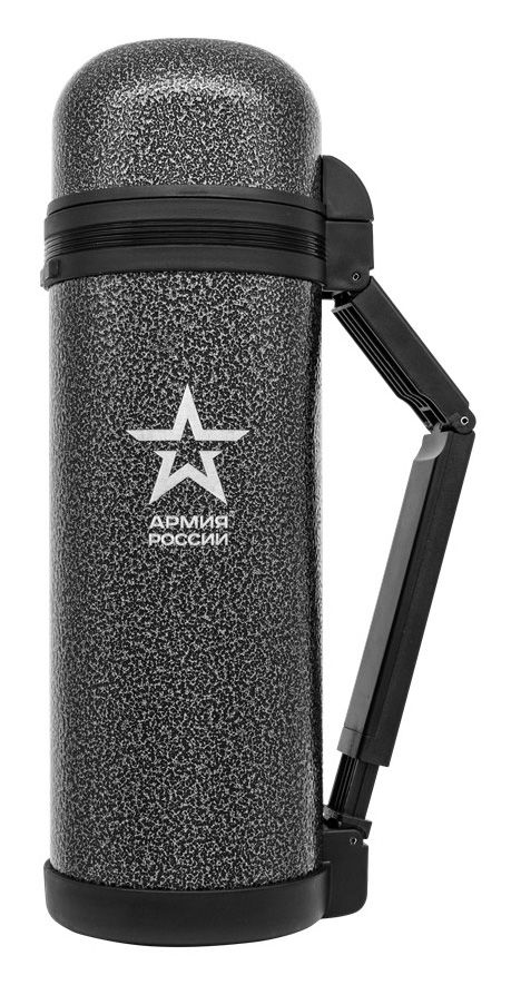 

Термос THERMOS Армия России Армейский, 1.8л, корпус сталь/колба сталь, чашка, серый (646064), Армейский