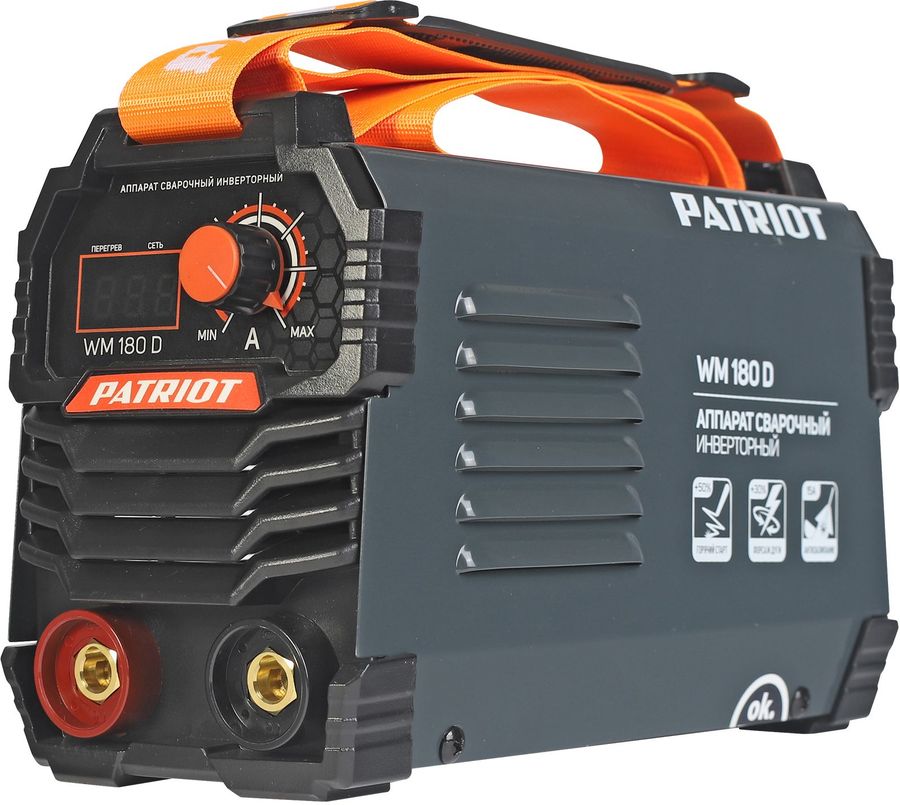 Сварочный аппарат Patriot WM180D, MMA (20А-180А)