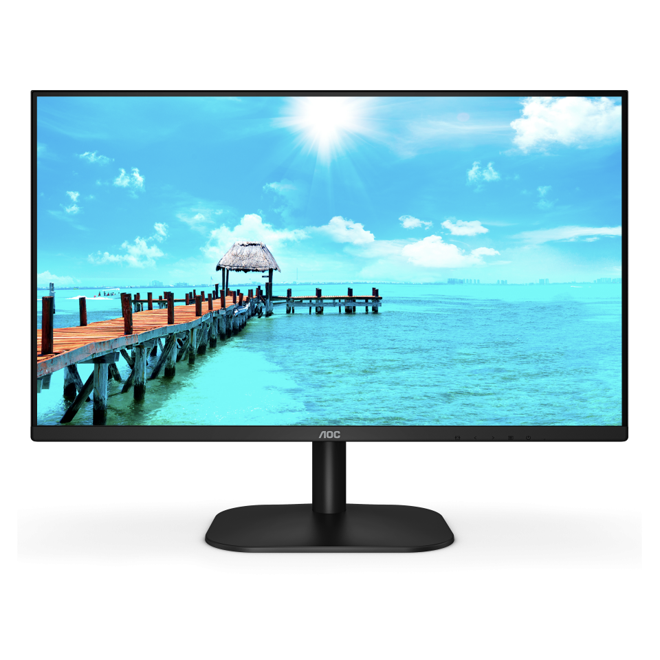 

Монитор 27" AOC 27B2DM VA, 1920x1080 (16:9), 250кд/м2, 4 мс, 178°/178°, VGA, DVI, HDMI, черный, 27B2DM