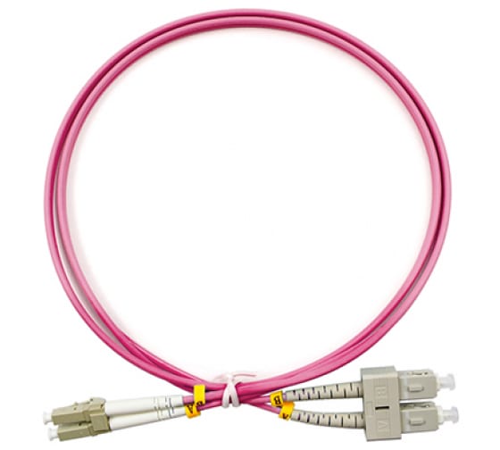 

Патч-корд оптический LANMASTER, LC/PC-SC/PC, многомодовый, 50/125, OM4, двойной, 2м, пурпурный (LAN-2LC-2SC/OM4-2.0), Розовый