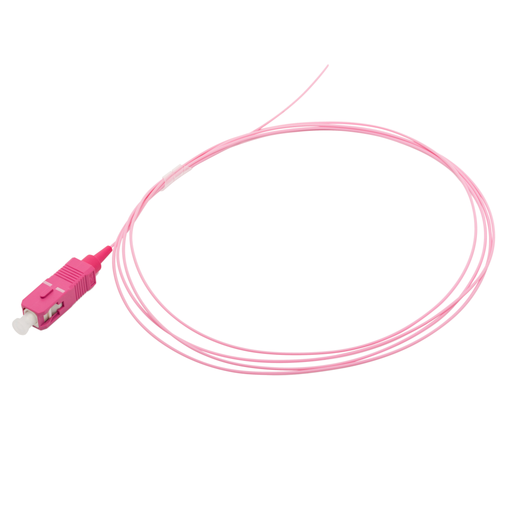 Пигтейл LANMASTER, SC/PC, многомодовый, 50/125, OM4, одинарный, 1.5м, пурпурный (LAN-PIG-SC OM4-1.5)