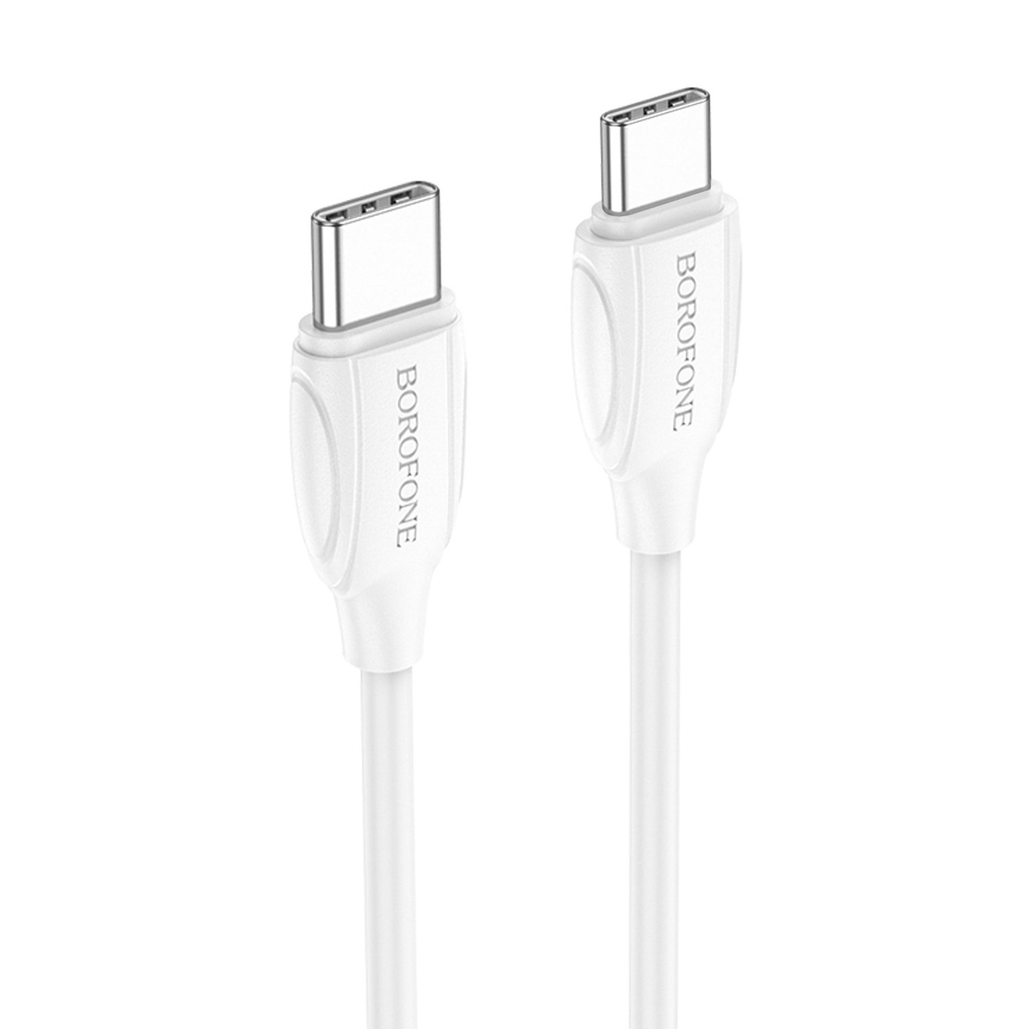 

Кабель USB Type-C-USB Type-C, 3A быстрая зарядка, 1м, белый Borofone BX19 (133769), BX19