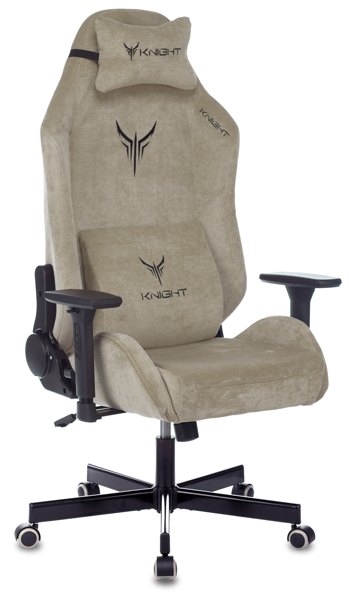 Кресло игровое Бюрократ Knight N1 Fabric, бежевый