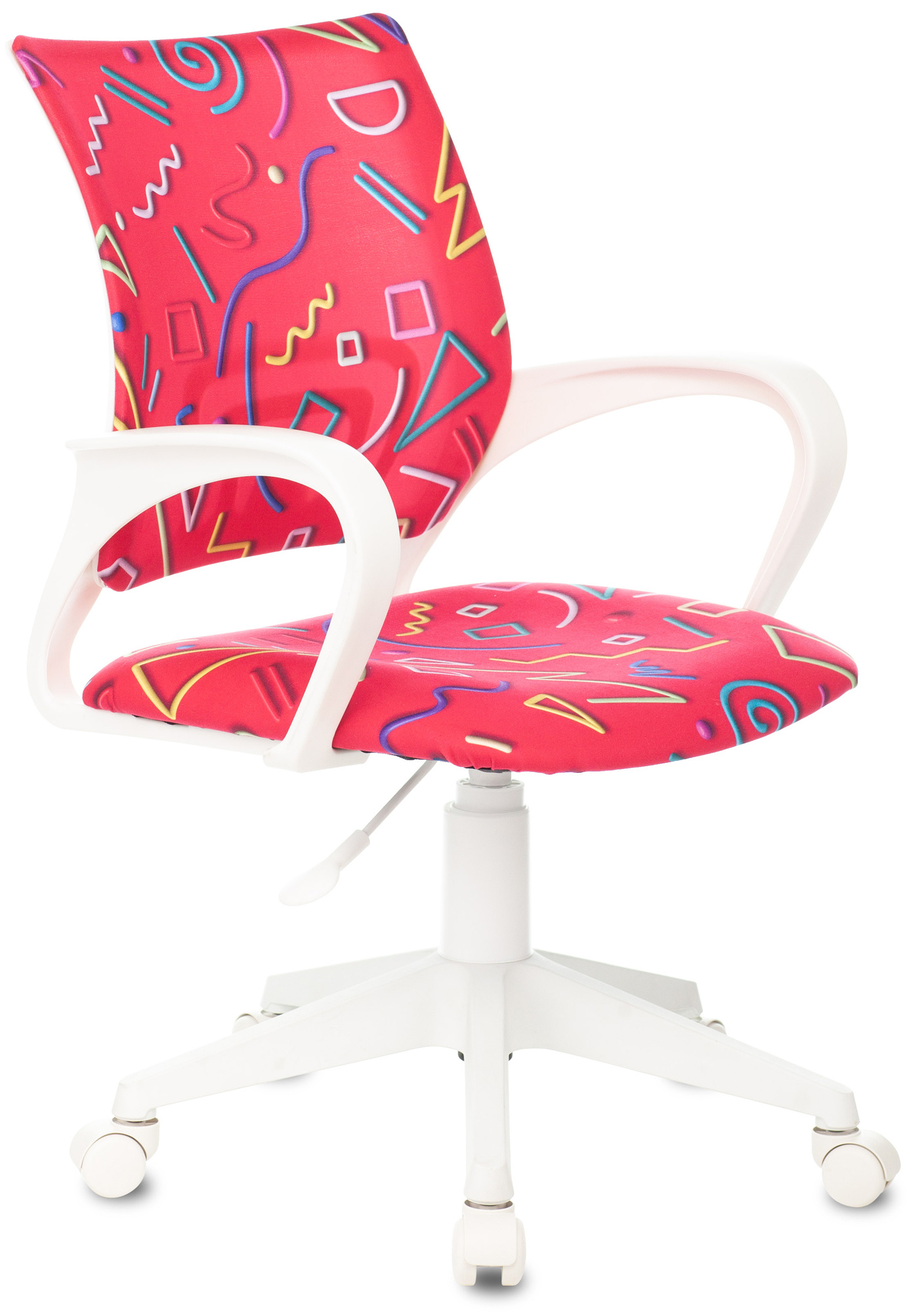 

Кресло детское Бюрократ KD-W4 малиновый/абстракция (KD-W4/STICK-PINK), KD-W4