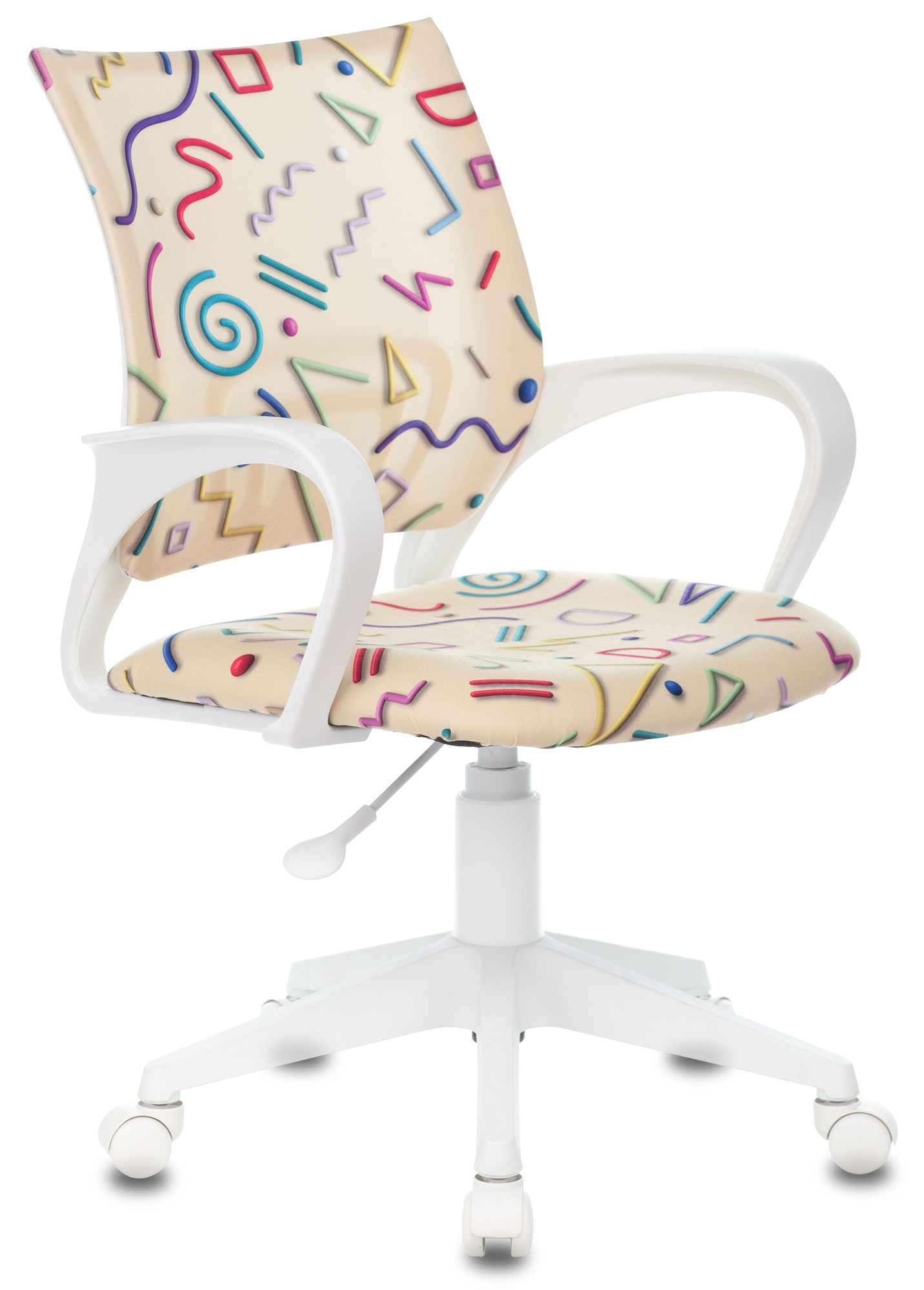 

Кресло детское Бюрократ KD-W4 песочный/абстракция (KD-W4/STICK-BEIGE), KD-W4