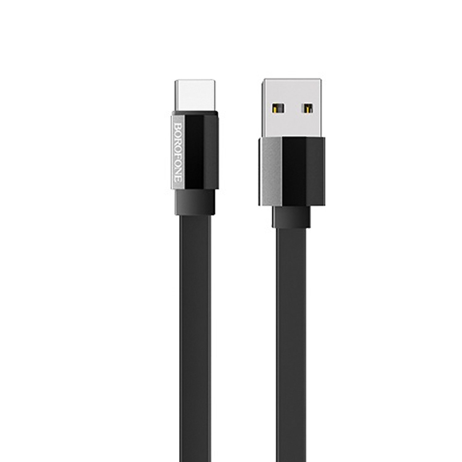 

Кабель USB 2.0(Am)-USB 2.0 Type-C(m), 3A, 1.2м, черный Borofone Glory BU8 (122976), BU8