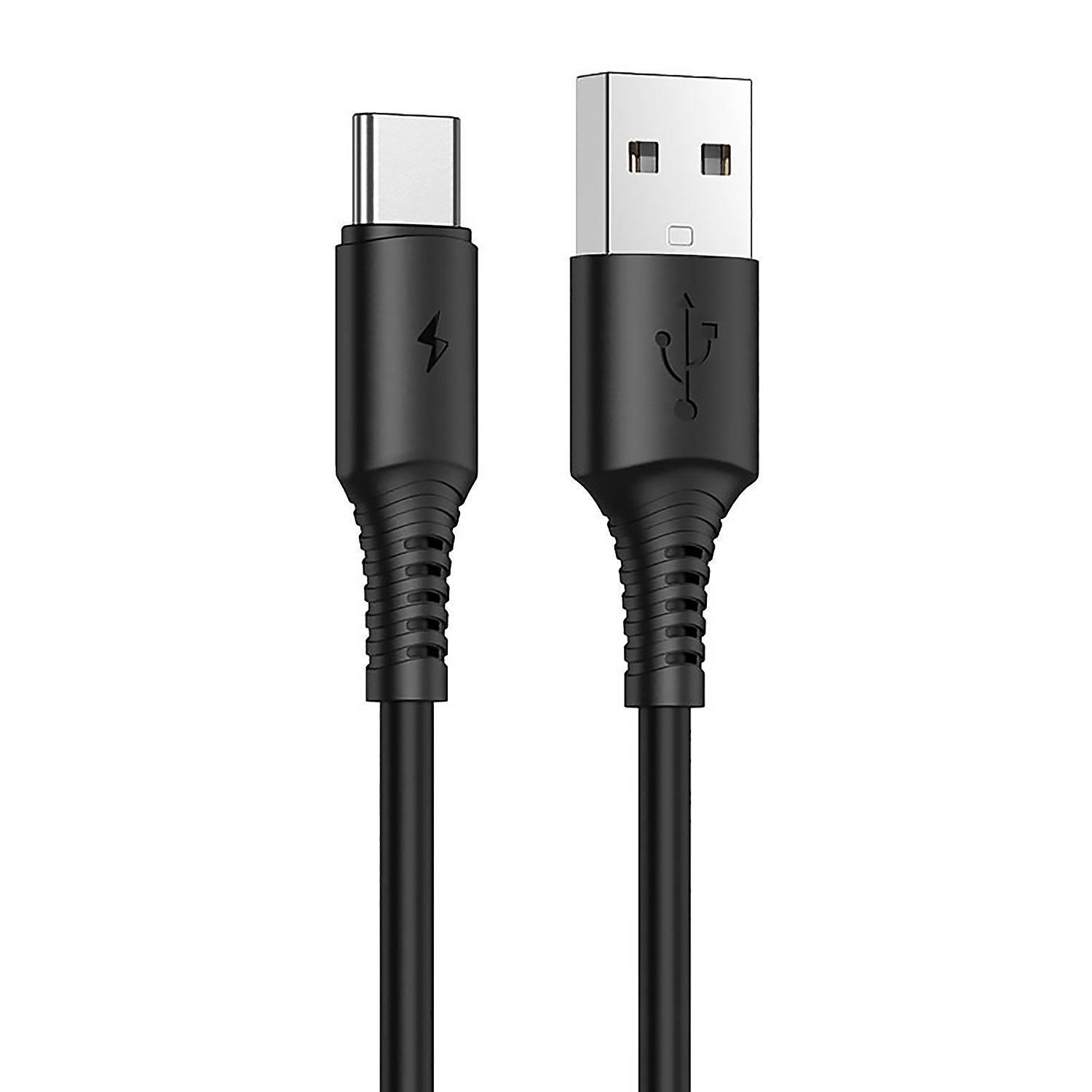 

Кабель USB-USB Type-C, 3A быстрая зарядка, 1м, черный Borofone Coolway BX47 (133798), BX47