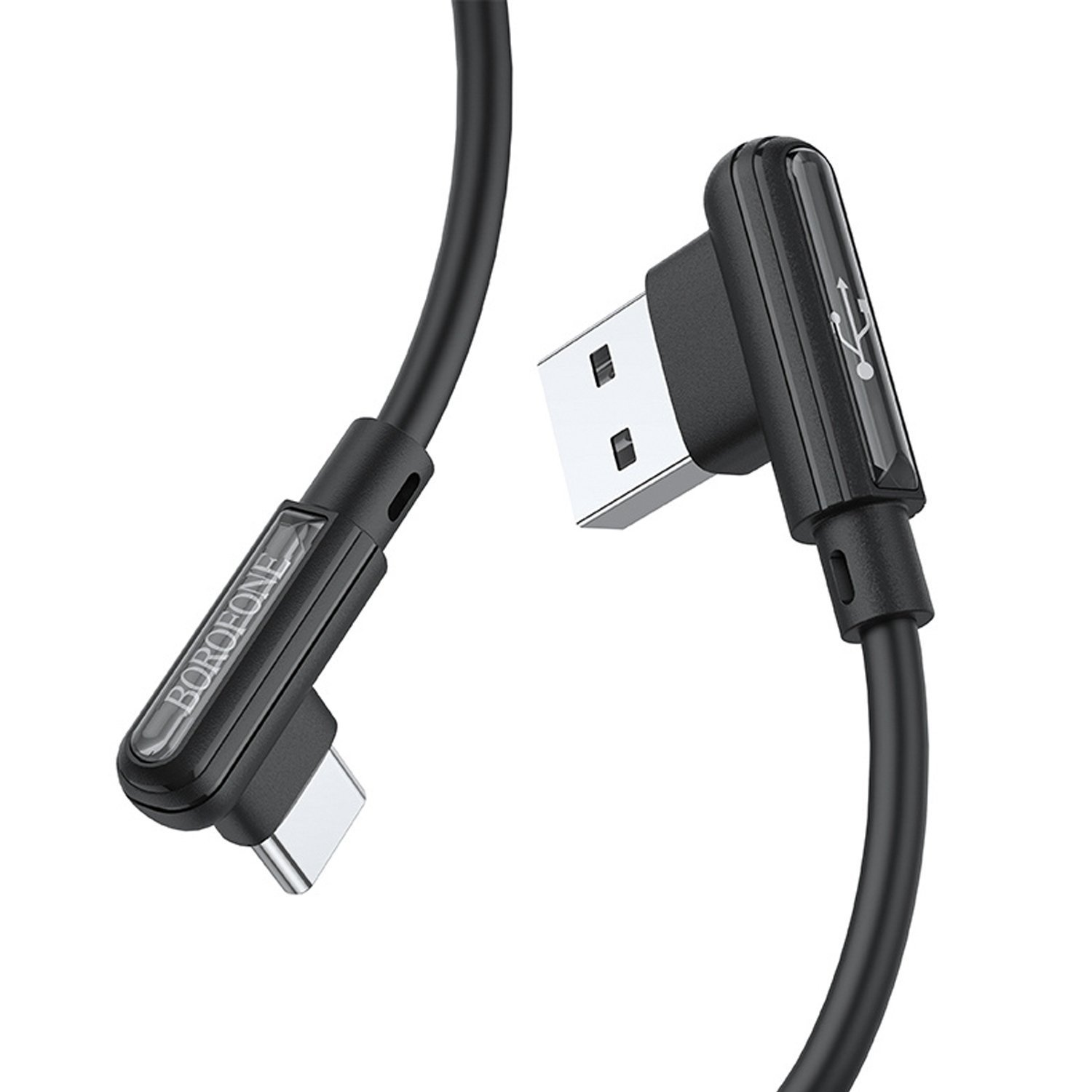 

Кабель USB 2.0(Am)-USB 2.0 Type-C(m), 3A быстрая зарядка, 1м, черный Borofone BX58 (133834), BX58