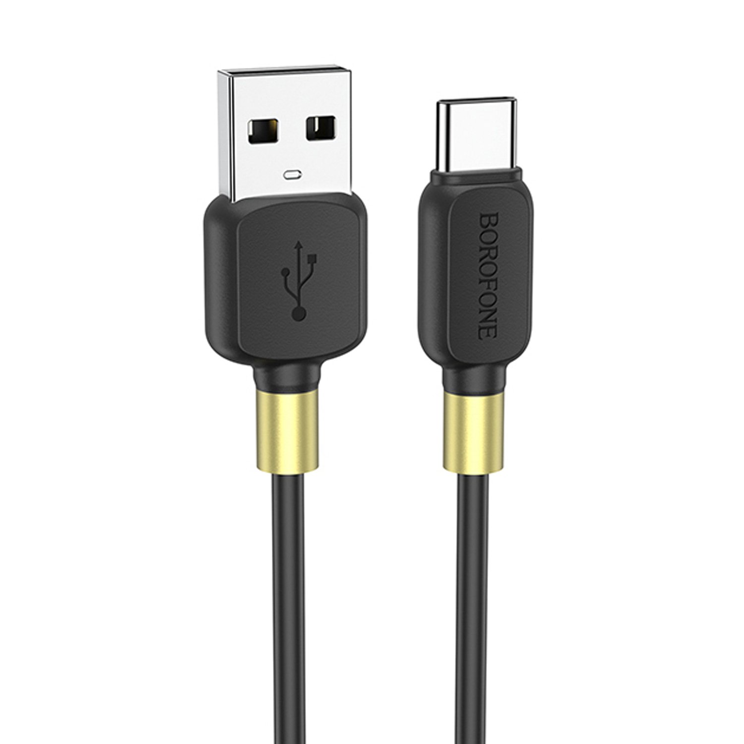 

Кабель USB-USB Type-C, 3A быстрая зарядка, 1м, черный Borofone Defender BX59 (6931474753144), BX59