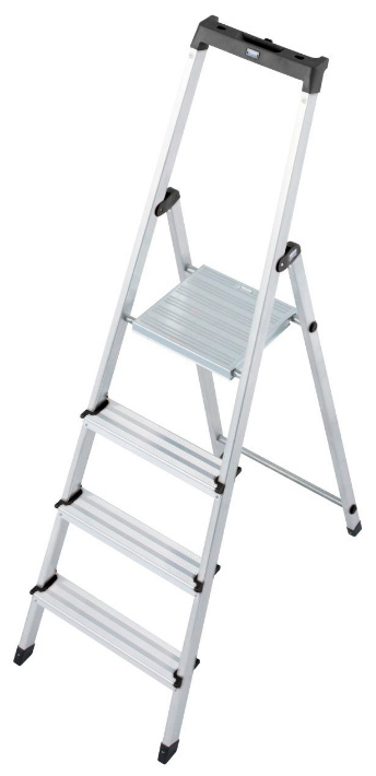 Стремянка Krause Solidy алюминий 4ступ. H2.85м макс.нагр.:150кг