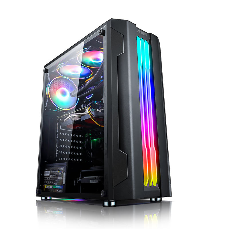 

Корпус Alseye Auro 3.0, ATX, Midi-Tower, USB 3.0, RGB подсветка, черный, без БП (Auro 3.0-B), Auro 3.0