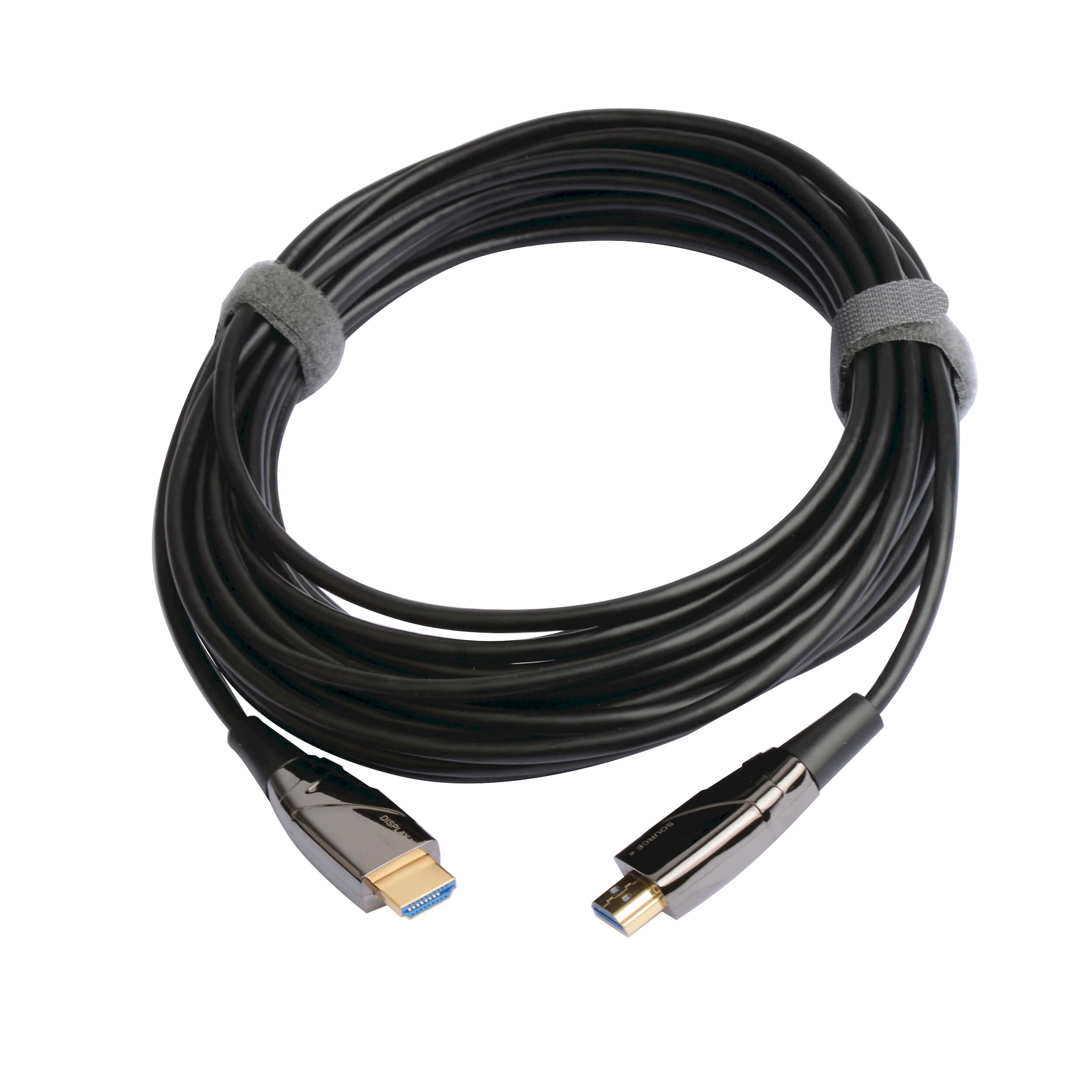 Кабель оптический HDMI(19M)-HDMI(19M) 4K, 10м, черный/серебристый Tripp Lite (P568-10M-FBR)