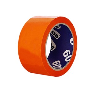 Клейкая лента упаковочная 48мм x 66м односторонняя, полипропилен, оранжевый, Unibob 30274