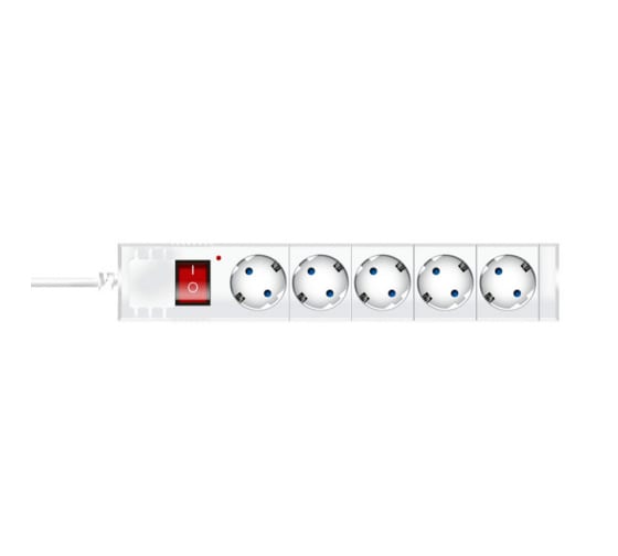 

Сетевой фильтр Duwi 32576 5, 5-розеток, 3 м, белый (32576 5), 32576 5